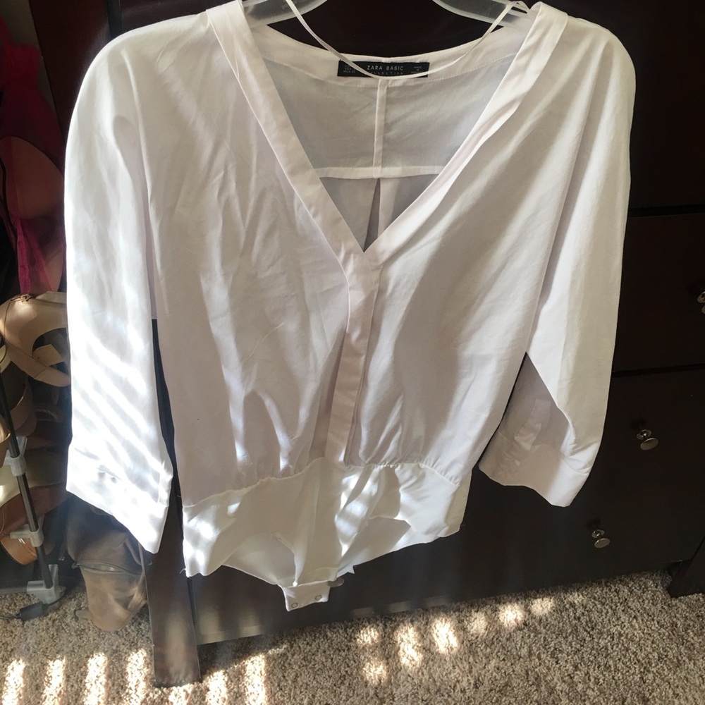 White button down
