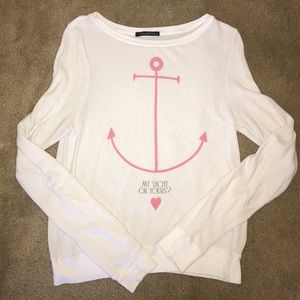 Wildfox White Crewneck Jumper size Small