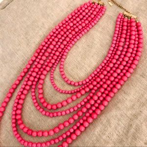Baublebar Bold Beaded Multi-Strand Pink Necklace