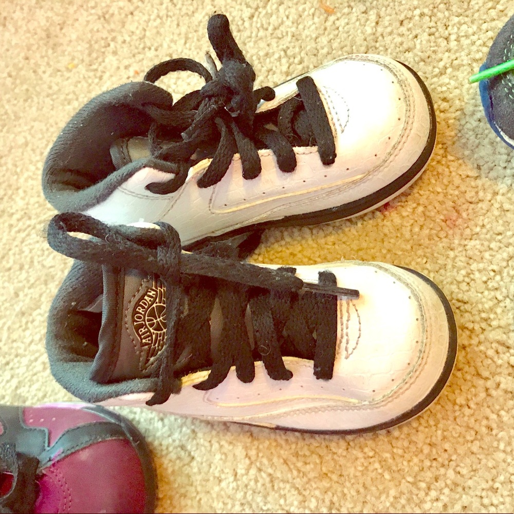 Black and white Jordan's