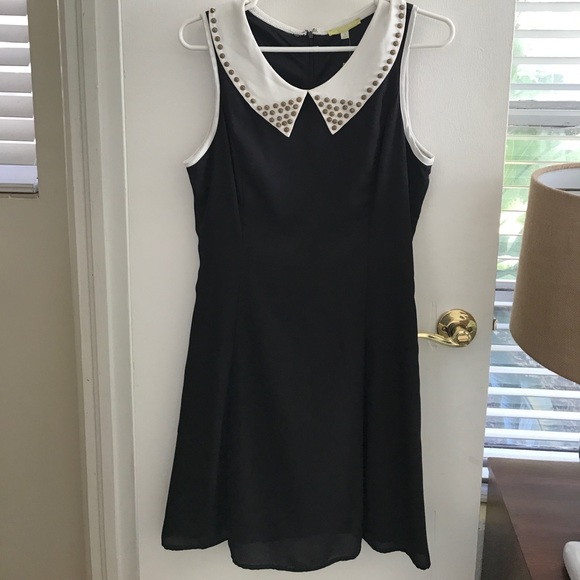 Black Gianni Bini Peter Pan Collar dress - Picture 1 of 4