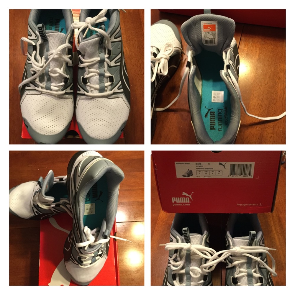 PUMA White Black Powertech Voltaic Tradewinds.