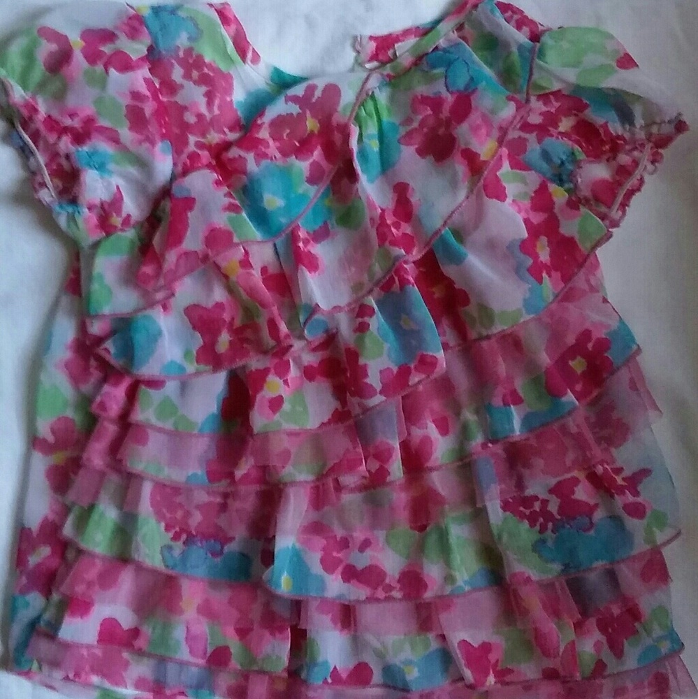 Heidi Klum Girls 2T Ruffled Party Dress Pink