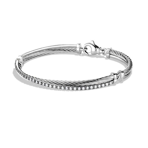 David Yurman Jewelry - David Yurman crossover diamond bracelet