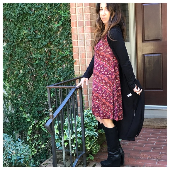 ✨LAST ONE ✨Black knit side pocket duster - Picture 5 of 6