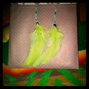 Feather earrings