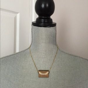 Anthropologie Envelope Locket Necklace