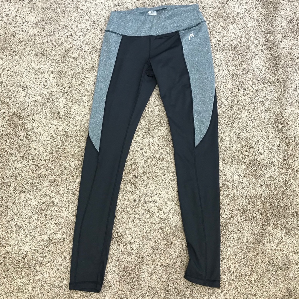 Gray and Black Workout Leggings