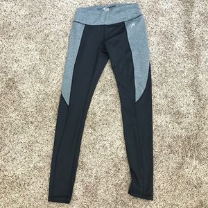 Gray and Black Workout Leggings