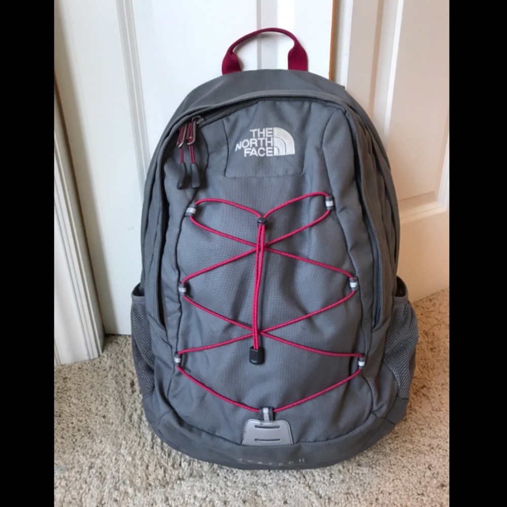 Woman’s Jester II Gray & Pink NorthFace Backpack