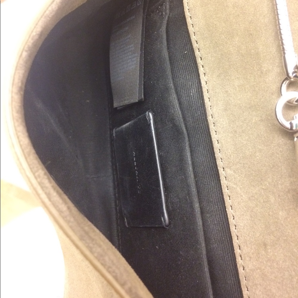 All Saints Bansho Shearling Shoulder Bag - Picture 5 of 6