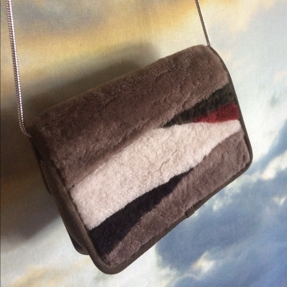 All Saints Bansho Shearling Shoulder Bag - Picture 3 of 6