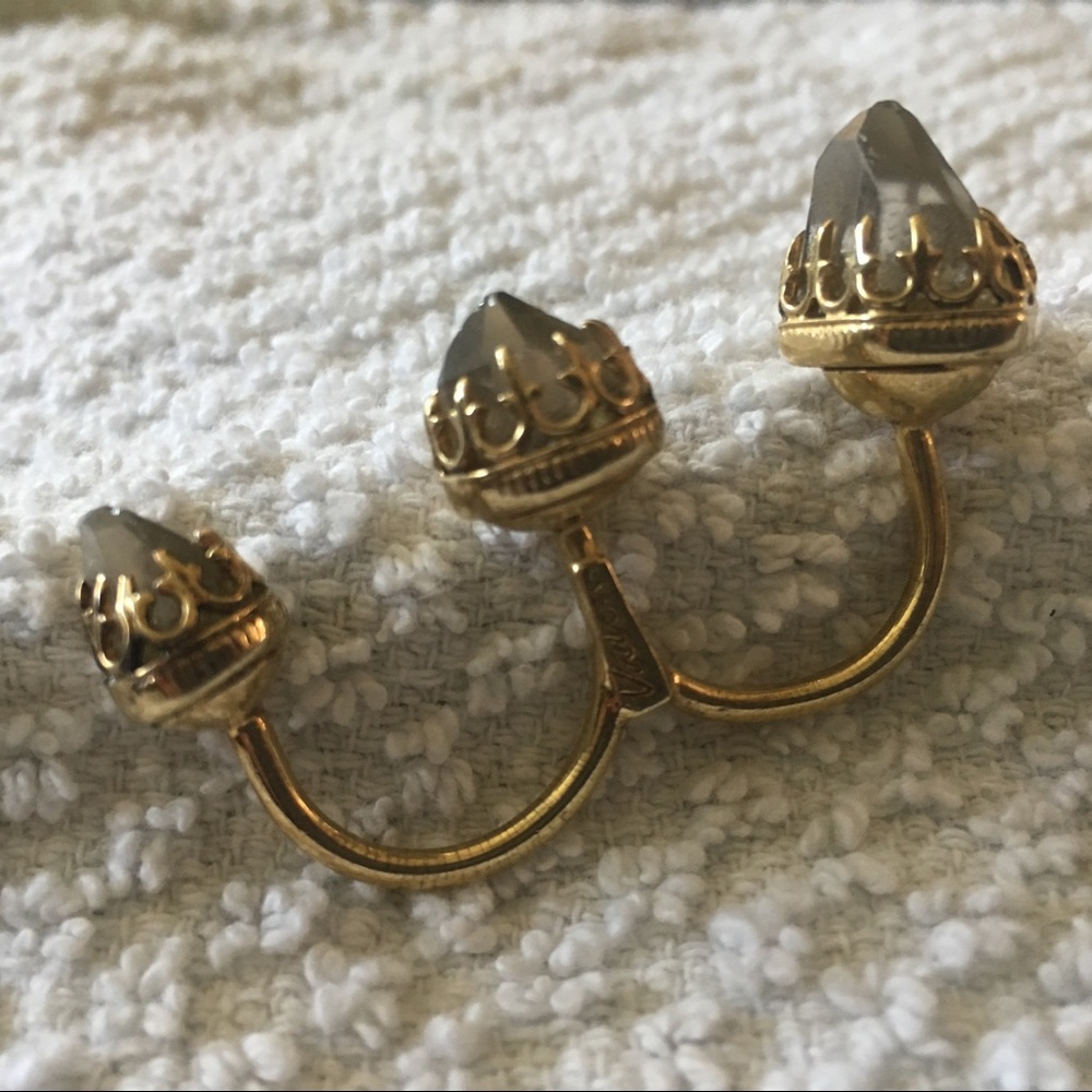 Valou 3 Cap Sterling silver & Smoky quartz ring