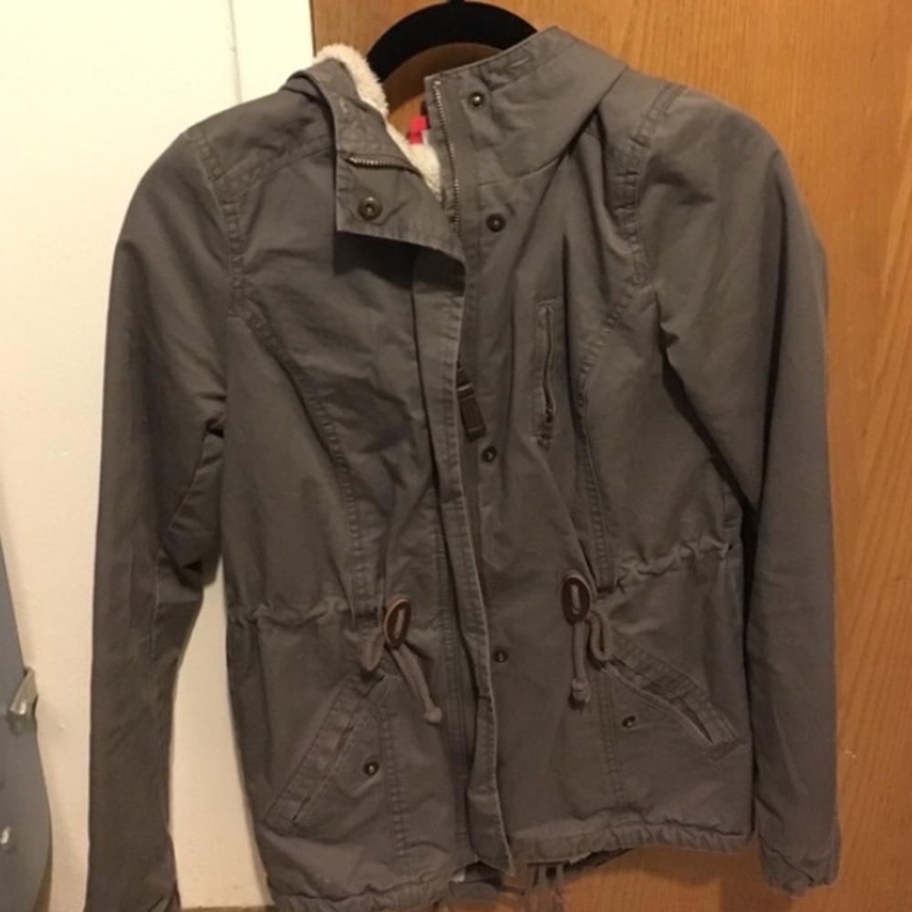 Gray parka