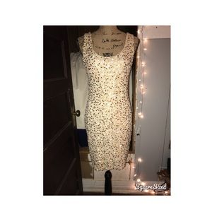 Gold sequence dress