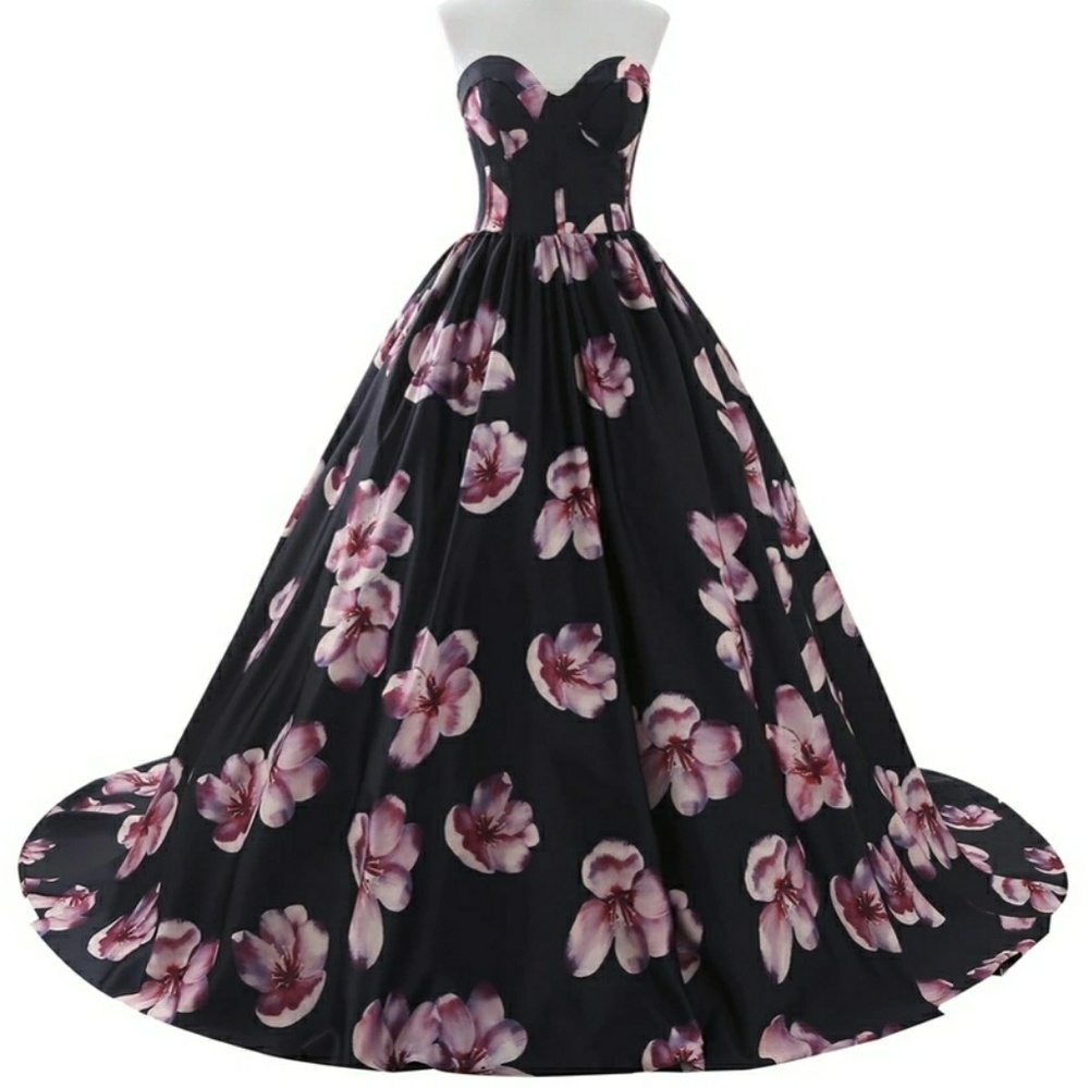 💕Host Pick Plus Size Formal Floral Gown - Picture 2 of 6