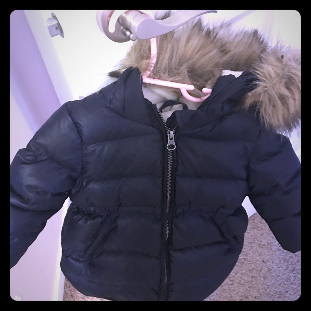 Blue gap puffer jacket