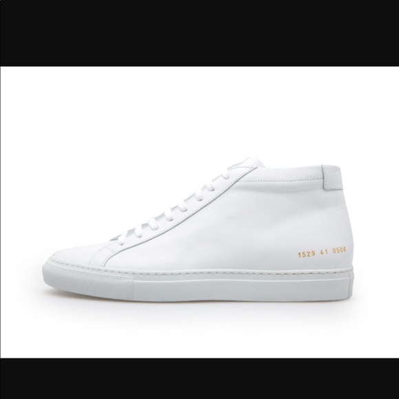Common Projects Achilles Mid Top White Sneaker 11 - Picture 8 of 8