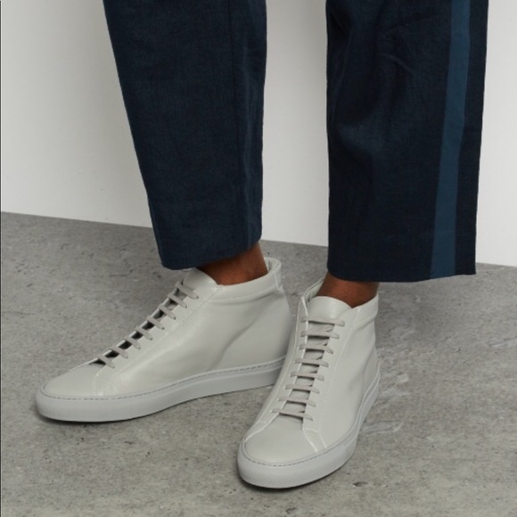 Common Projects Achilles Mid Top White Sneaker 11 - Picture 4 of 8