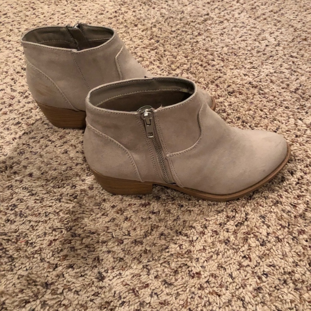 Grey booties