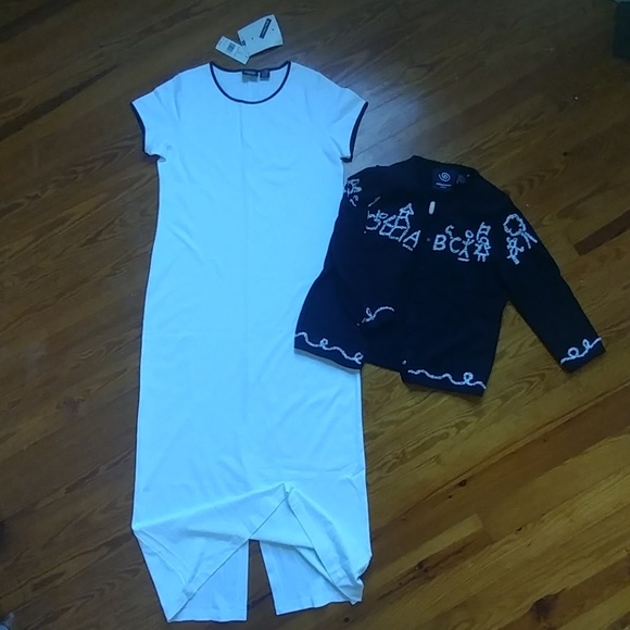 NWT rare Christina Rotelli black&white dress - Picture 1 of 5