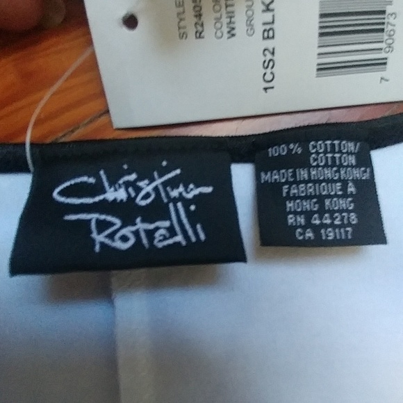 NWT rare Christina Rotelli black&white dress - Picture 3 of 5