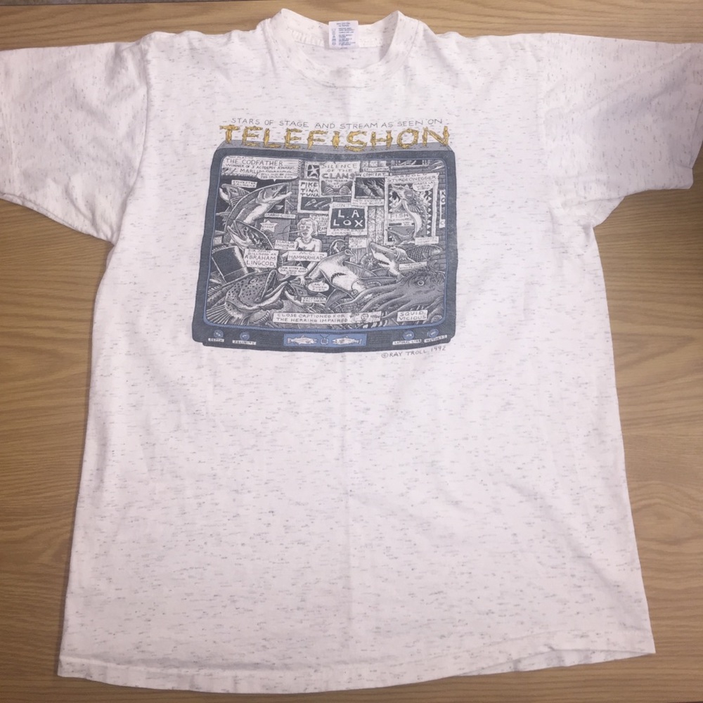 Vintage Telefishion Ray Troll 1992 Shirt