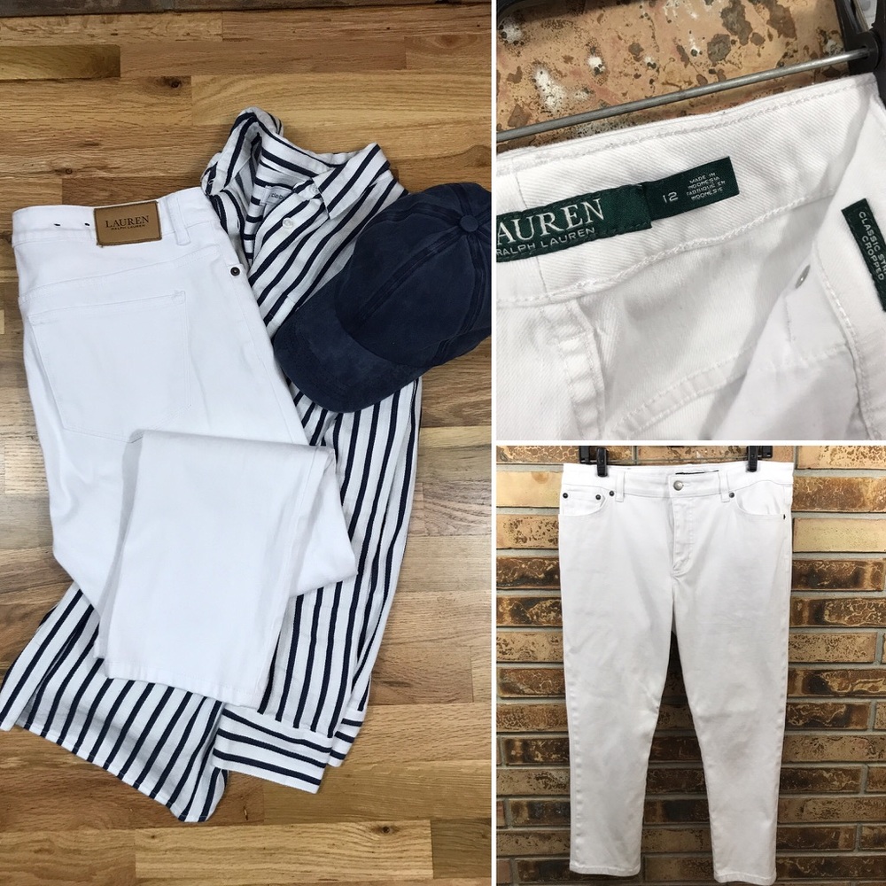 Lauren Ralph Lauren Cropped Skinny Jeans