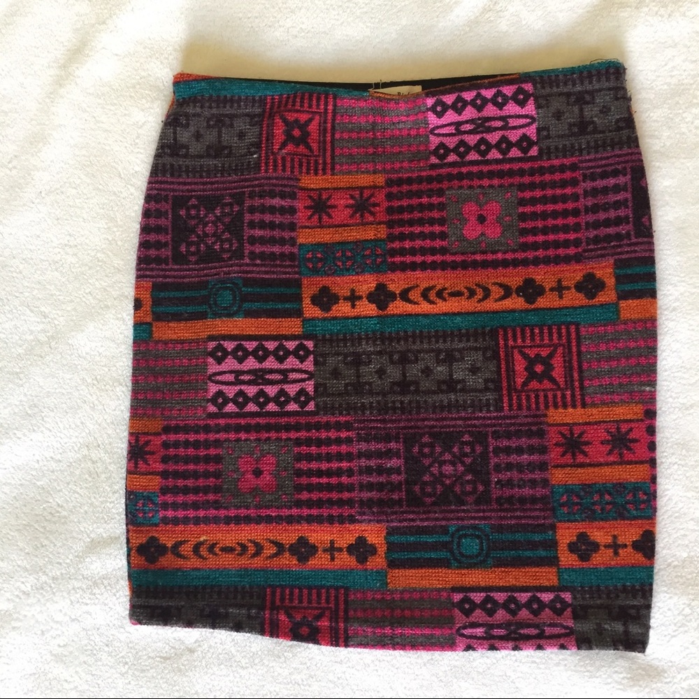 Pattern winter skirt