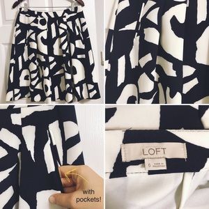 High-waisted LOFT skirt (w/ pockets!)