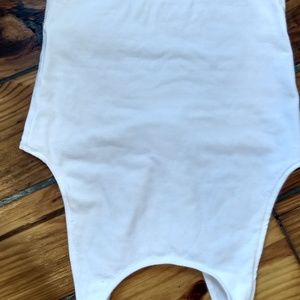 White Cropped Tank Top