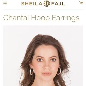 Sheila Fajl Silver Chantal Hoops