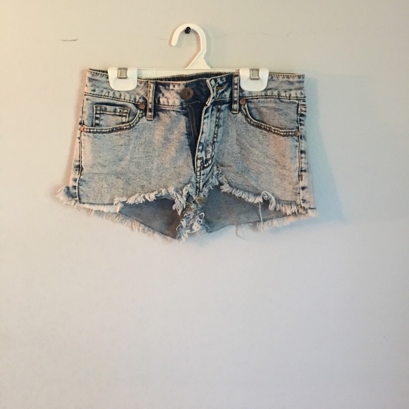 PACSUN BULLHEAD ACID WASH SHORTS - Picture 1 of 4