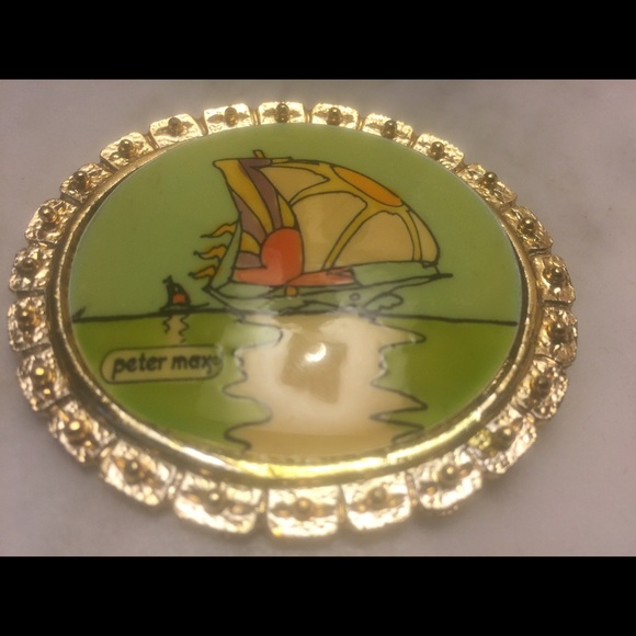 SOLDGenuine 70's Vintage Peter Max Pin/Brooch Rare - Picture 3 of 3