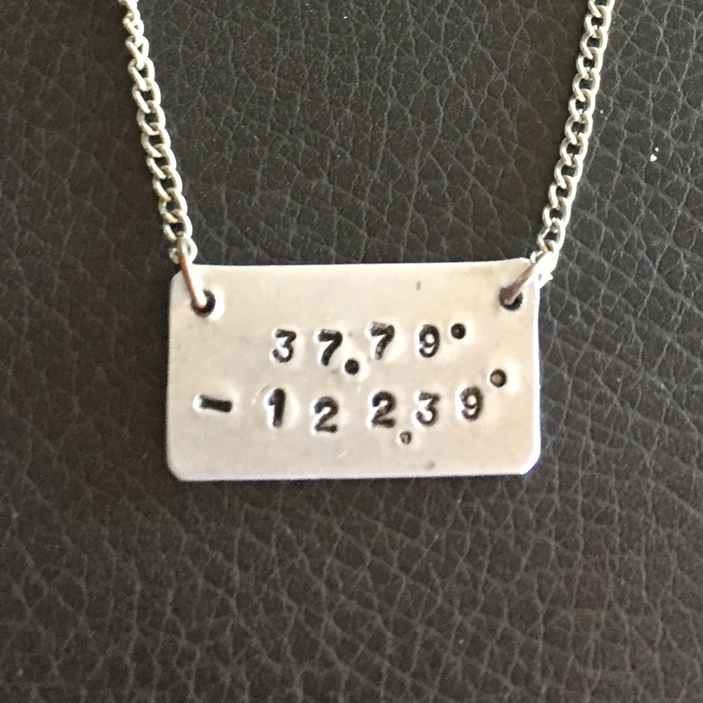 ❤️ 🎁 SF Romantic 😍Coordinates Necklace