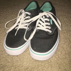 Gray and blue vans