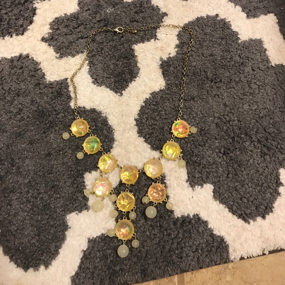 Opal/ Iridescent statement necklace