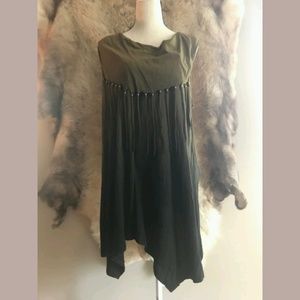 Beverly Drive Sleeveless Fringe Ombre Tunic 16/18