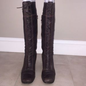 Franco Sarto Brown Leather Boots