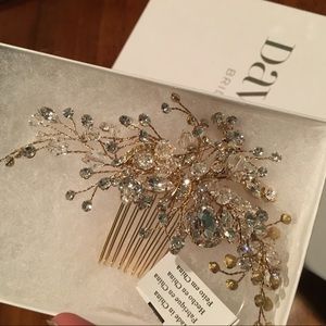 Hair piece made with Swarovski crystals and beads