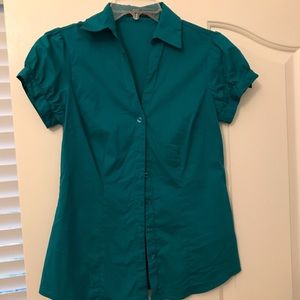 Teal Limited Essential Button Up, Sz. Small