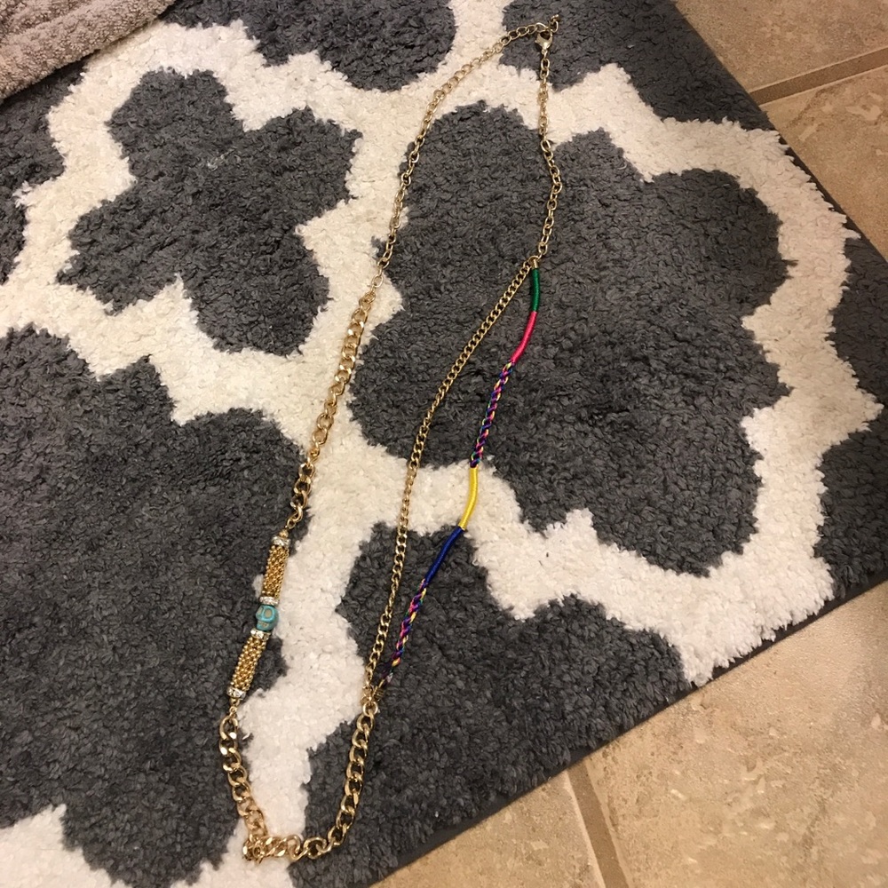 Colorful layering necklace