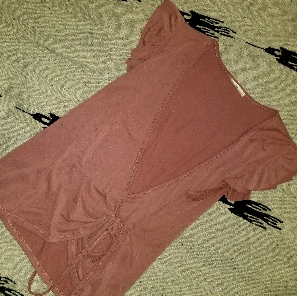 Mauve Wrap Top