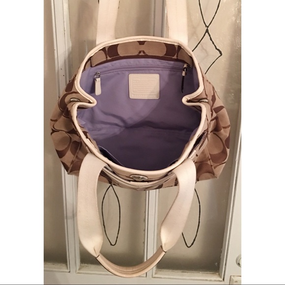 Coach Signature Tote Handbag - Picture 3 of 5