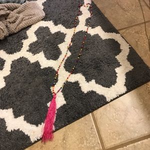 Multicolored tassel necklace