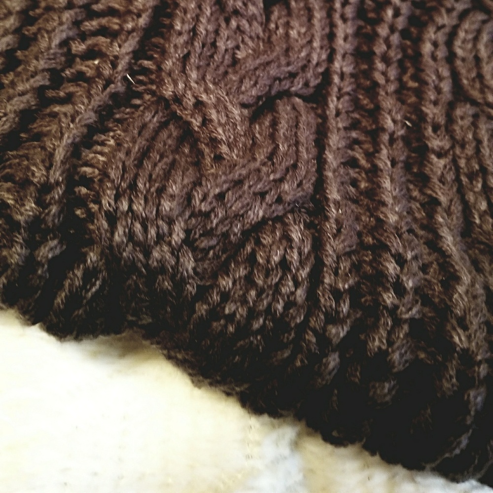 Gray Knit Infinity Scarf - Picture 3 of 6