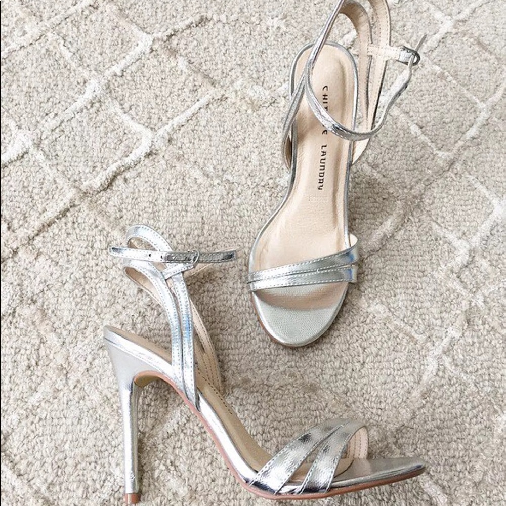 Chinese laundry silver heels!