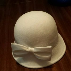 Toddler dress winter white hat size 12 mo