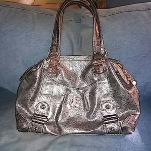 Kathy Van Zeeland Silver Handbag!