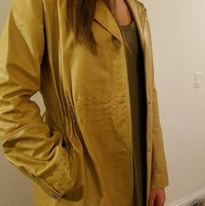 Alberta Ferretti Leather Coat